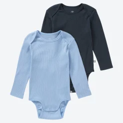 NKD Baby-Jungen-Body mit Doppel-Knopfleiste, 2er-Pack