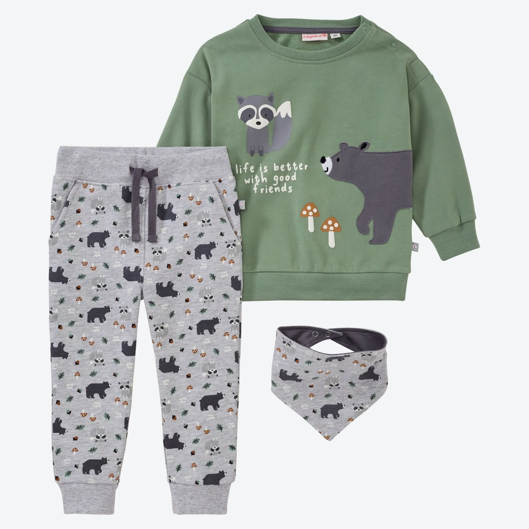 NKD Baby-Jungen-Set mit Stickerei, 3-teilig