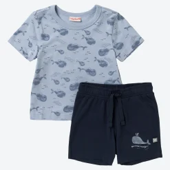 NKD Baby-Jungen-Set mit Wal-Motiven, 2-teilig