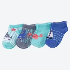 NKD Baby-Jungen-Sneaker, 4er-Pack