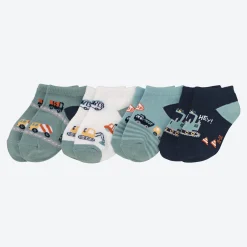 NKD Baby-Jungen-Sneaker-Socken, 4er-Pack