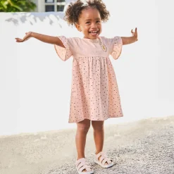 NKD Baby-Mädchen-Kleid mit Rockteil und Armverzierungen