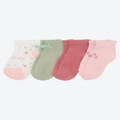 NKD Baby-Mädchen-Sneaker-Socken, 4er-Pack