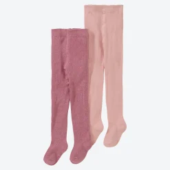 NKD Baby-Mädchen-Strumpfhose mit Glitzer-Effekt, 2er-Pack