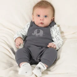 NKD Baby-Newborn-Frotteesocken mit Elefanten-Motiven, 3er-Pack