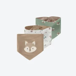 NKD Baby-Newborn-Jungen-Halstuch in verschiedenen Designs, 3-teilig