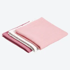 NKD Baby-Newborn-Mädchen-Mullwindel-Set aus Baumwolle, 3-teilig