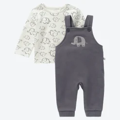 NKD Baby-Newborn-Strampler-Set mit Elefantenmotiv, 2-teilig