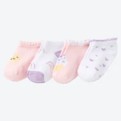 NKD Baby-Sneaker-Socken, 4er-Pack