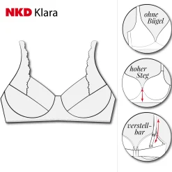 Damen NKD Bügelloser Damen-BH, -KLARA