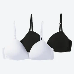 Damen NKD Bügelloser-Teener-BH, 2er-Pack