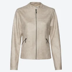 Damen NKD Damen-Blazer im Antik-Leder-Look