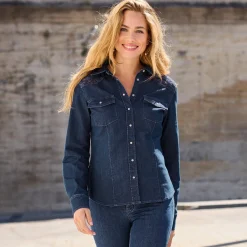 Damen NKD Damen-Bluse mit Spitzeneinsatz