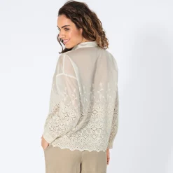 Damen NKD Damen-Bluse mit Stickerei