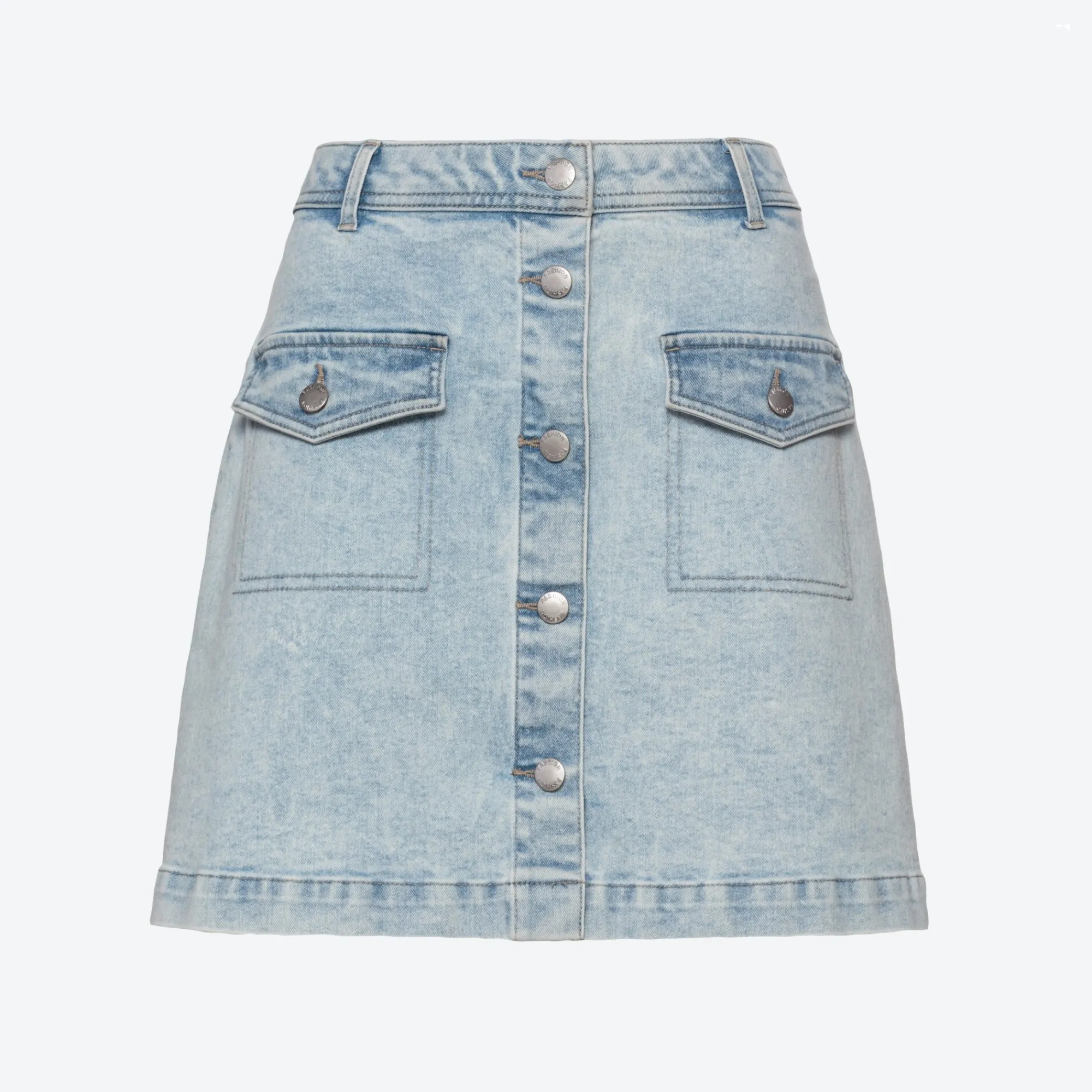 Damen NKD Damen-Denim-Rock mit Knöpfen