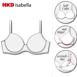 Damen NKD Damen-Dirndl-Bügel-BH, -ISABELLA