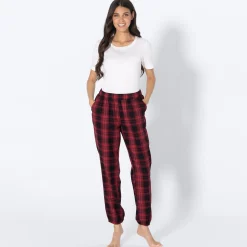 Damen NKD Damen-Flanellhose mit Karomuster