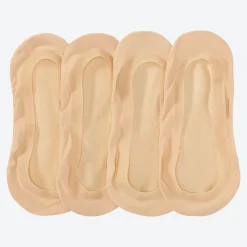 Damen NKD Damen-Füßlinge mit Baumwollsohle, 2er-Pack