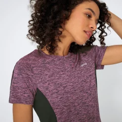 Damen NKD Damen-Funktions-T-Shirt in Mélange-Design