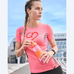 Damen NKD Damen-Funktions-T-Shirt mit Rundhalsausschnitt