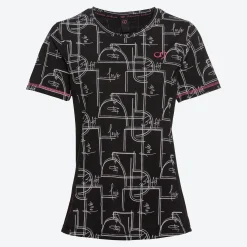Damen NKD Damen-Funktions-T-Shirt mit All-Over-Print