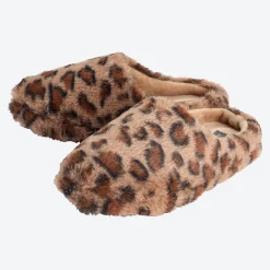 Damen NKD Damen-Hausschuhe mit Leopardenmuster