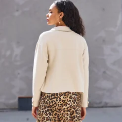 Damen NKD Damen-Hemdjacke mit Kragen