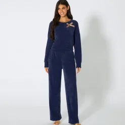 Damen NKD Damen-Homewear-Hose im X-Mas-Design