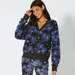 Damen NKD Damen-Homewear-Oberteil mit flauschigem Design