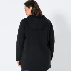 Damen NKD Damen-Hoodie mit platziertem Druck, große Größen