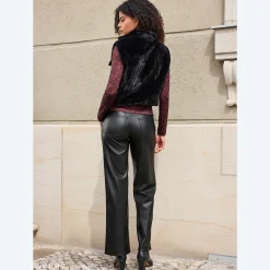 Damen NKD Damen-Hose in Leder-Optik