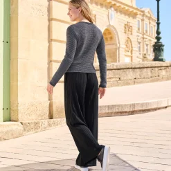 Damen NKD Damen-Hose mit Plissee-Effekt