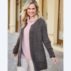 Damen NKD Damen-Jacke in Bouclè-Optik