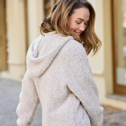 Damen NKD Damen-Jacke in Bouclè-Optik mit Wolle