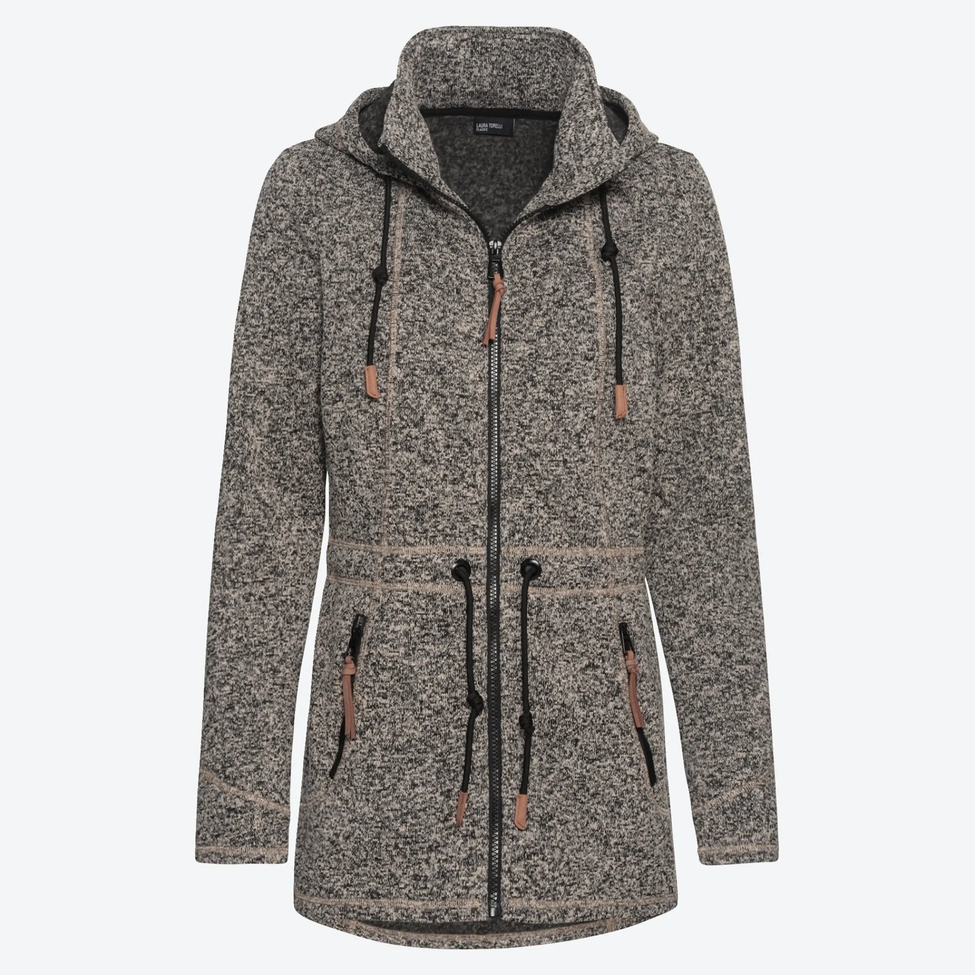 Damen NKD Damen-Jacke in Fleece-Optik mit Kapuze