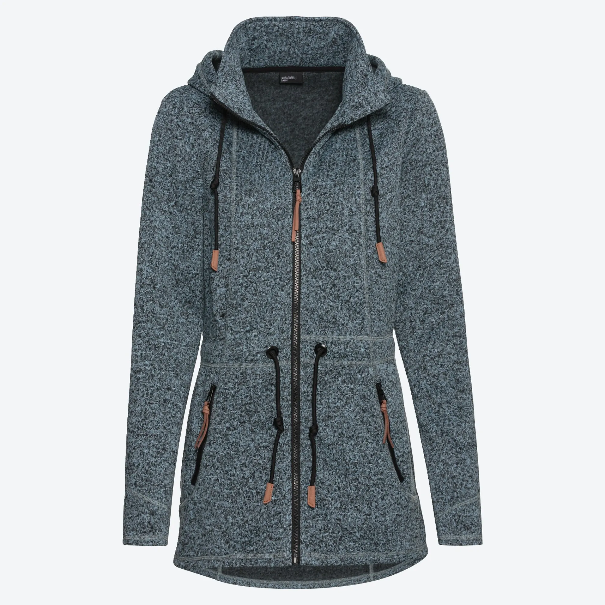 Damen NKD Damen-Jacke in Fleece-Optik mit Kapuze