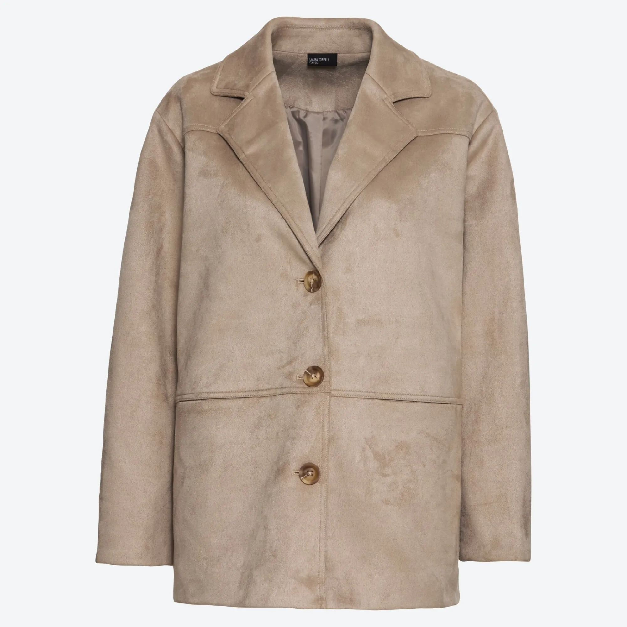 Damen NKD Damen-Jacke in Wildlederoptik mit Elasthan