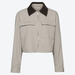 Damen NKD Damen-Jacke mit Cordkragen