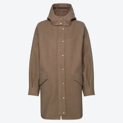Damen NKD Damen-Jacke mit Kapuze und Druckknöpfen