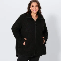 Damen NKD Damen-Jacke mit Kragen, große Größen
