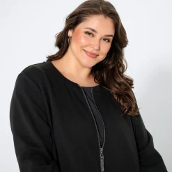 Damen NKD Damen-Jacke mit Lurexbändern, große Größen