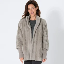 Damen NKD Damen-Jacke mit Rippbündchen
