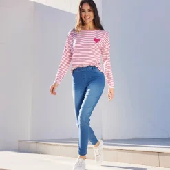 Damen NKD Damen-Jeans mit Gummibund