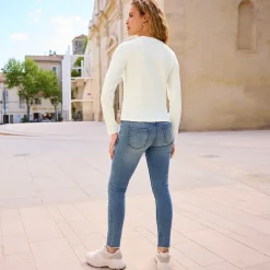 Damen NKD Damen-Jeans mit offenen Kanten, -MIAMI