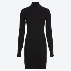 Damen NKD Damen-Kleid mit hohem Kragen