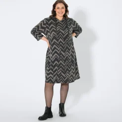 Damen NKD Damen-Kleid mit Kapuze, große Größen