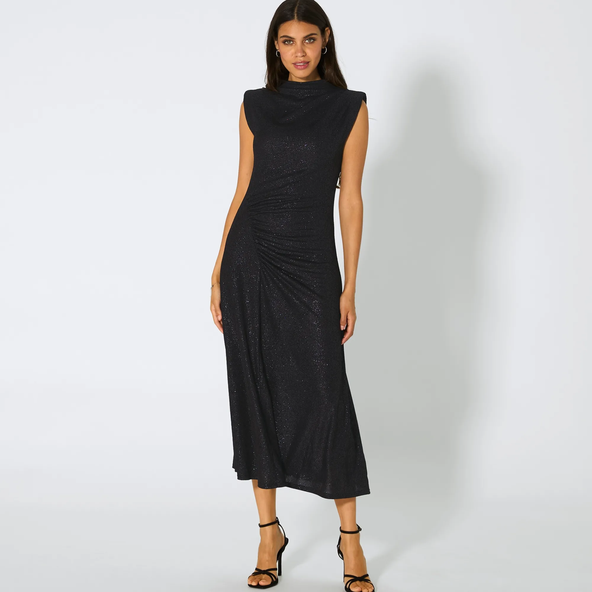 Damen NKD Damen-Kleid mit seitlicher Raffung