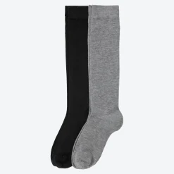 Damen NKD Damen-Kniestrümpfe, 2er-Pack