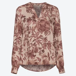 Damen NKD Damen-Langarm-Bluse mit Blumenmuster