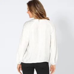 Damen NKD Damen-Langarm-Bluse mit Spitze